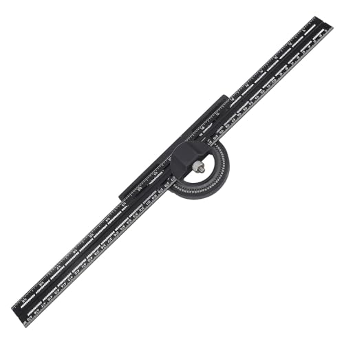 Carré combiné de 20 pouces en alliage d'aluminium avec double échelle pour menuiserie - 3