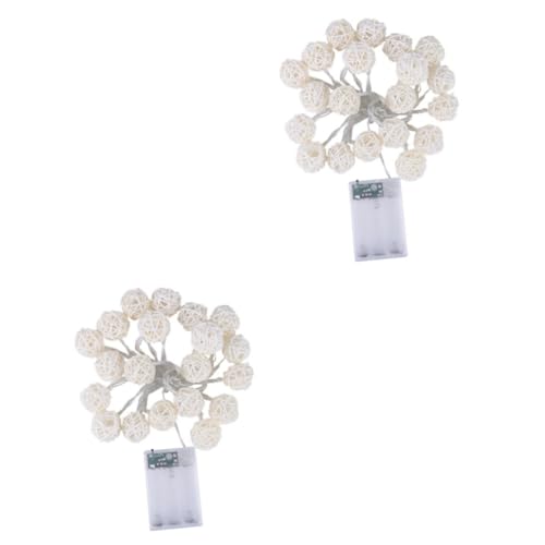 Luxshiny 2 Unidades 20 Luzes Do Pátio Luzes De Fada Para Quarto Luzes Led De Fada Luzes De Fada Ao A