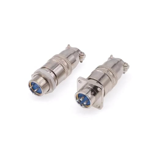 Connecteur aviation XS12 anti vibration pour prise carrée 4 broches 400V