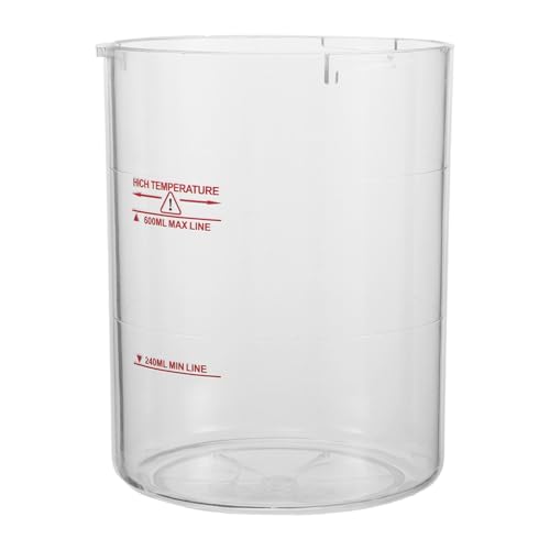 NULYLU Taza de Vapor Facial de Gran Capacidad 600 Ml Depósito Transparente y Resistente, para Tratamientos Estéticos y Uso en Sauna Facial