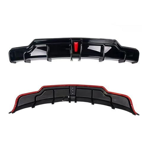 Lèvre de pare-chocs arrière Tesla Model 3 spoiler diffuseur carbone noir laqué - 7