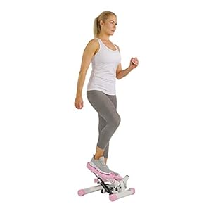 Sunny-Health-and-Fitness-Adjustable-Mini-Stair-Stepper-Exercise-Equipment-Step-Machine-with-Twisting-Action-Pink Sunny Health and Fitness Adjustable Mini Stair Stepper Exercise Equipment Step Machine with Twisting Action, Pink