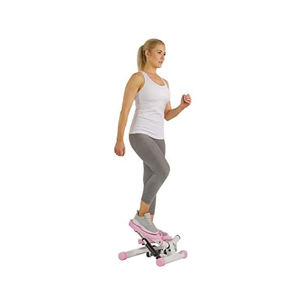 Sunny-Health-and-Fitness-Adjustable-Mini-Stair-Stepper-Exercise-Equipment-Step-Machine-with-Twisting-Action-Pink Sunny Health and Fitness Adjustable Mini Stair Stepper Exercise Equipment Step Machine with Twisting Action, Pink
