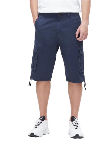  Men's BEST SOUTH Long Cargo Shorts Casual Below Knee 13 Inches Capri Shorts Relaxed Fit with Pockets
| BEST SOUTH Men's