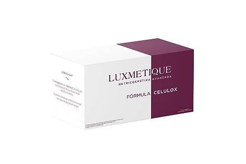Luxmetique Fórmula Celulox - nutricosmético creado para mejorar la apariencia de la piel de naranja y activar el bienestar desde el interior. 450 ml - 15 viales bebibles de 30 ml