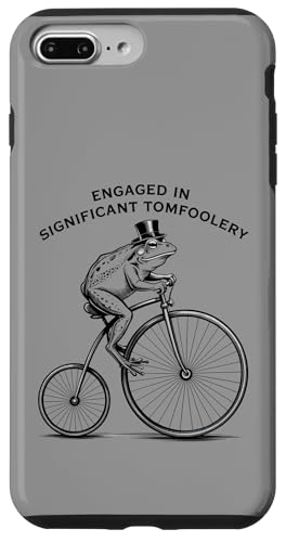 �d�v��Tomfoolery Penny-Farthing Bullfrog �O���t�B�b�N �X�}�z�P�[�X iPhone 7 Plus/8 Plus �p