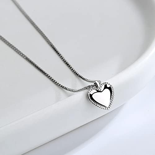 Heart Pendants Necklaces For Women Wedding Jewelry Box Chain Clavicle Chain Choker Necklace Accessory