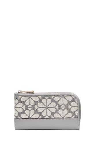 Image of kate spade new york Devin I Love You Script Embossed Leather Small Slim Bifold Wallet