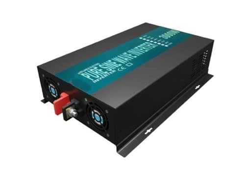 Convertidor Corriente Generador Panel Solar 3000W 24V 220V Convertidor Banco Fuente Alimentación 12V/48VDC A 100V/110V/120V/230V/240VAC Inversor Onda Sinusoidal Pura Convertidor(24V,110-120V_USA)