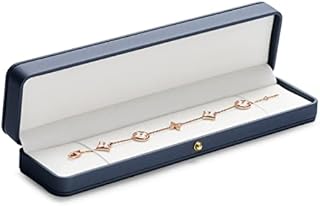 Oirlv Gorgeous Leather Jewelry Gift Box Ring Necklace Bracelet Bangle Storage Case Velvet Interior