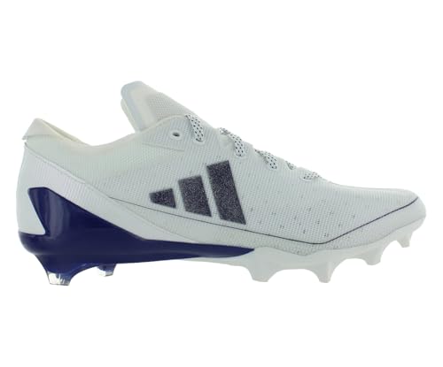 Image of adidas Adizero Electric Mens Shoes Size 10.5, Color: Footwear White /Team College Purple /Footwear White-Off-White