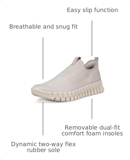 Image of ECCO Women's Gruuv Easy Slip on | Walking Shoes