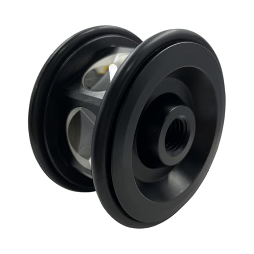 Image of ATP3 for Trimble 360 Prism Surveying Robotic ATR Total Station, 360 Degree Prism Reflector with Level Buble, Auto Tracking Measurement, Joint 5 /8 inch x11 Female Thread (Silver Coated)
