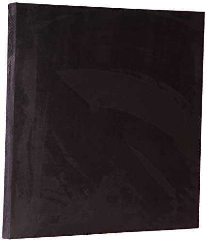 ATS Acoustic Panel 24x24x2 Inches, Square Edge, in Black Microsuede