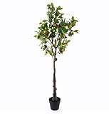 Grande pianta decorativa – Limone artificiale realistico, altezza 160 cm.