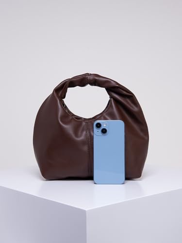 Image of Verdusa Women's Ruched Boho Mini Handbag Clutch Purse Dumpling Pouch Bag