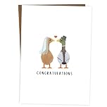 BYANIKA Congratulations Wedding Card | On Your Wedding Day, Just Married, Getting Hitched, For The Newlyweds, Bride & Groom To Be, Happy Couple, New Mr & Mrs | Marriage & Civil Ceremony Cards, Gift