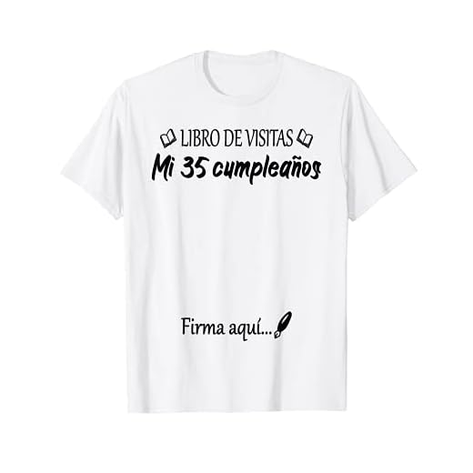 35 Cumpleaños 35 Años Diseño Divertido Libro de Visitas Camiseta