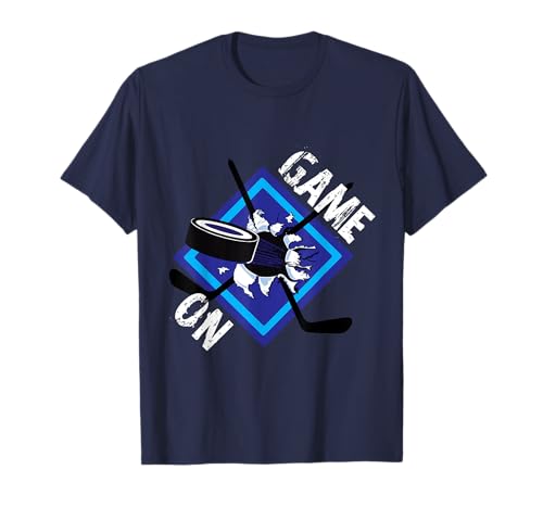 ¡Juego de raquetas de hockey sobre hielo y disco con poder! Camiseta