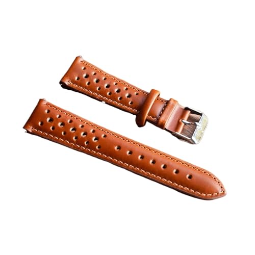 [�R�E����] MENKEG ���U�[���v�X�g���b�v 18mm 19mm 20mm 22mm �u���X���b�g ���E�����v�o���h �����Y�r(Brown,20mm)