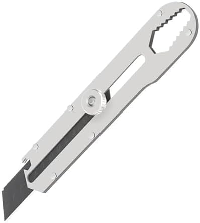 6-in-1 Retractable Utility Knife – Heavy Duty Box Cutter & Carpet Knife with Ergonomic Handle, Safety Lock & Replaceable Blades for Home, Office & DIY Projects