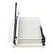Heavy Duty Paper Cutter 17 Inch Heavy Duty Guillotine Paper Cutter with Metal Base A3 Large Industrial Guillotine Office Home School Shop Stacking Paper Cutter for Cardstock, Card, Leather White