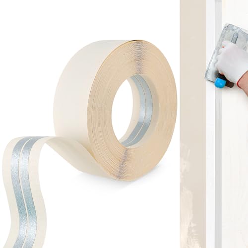 HolyMaji Drywall Corner Tape with Metal, 100 Feet by 2 Inch Corner Tape for Drywall Inside Outside Reinforced Crack Repair, No Adhesive Side