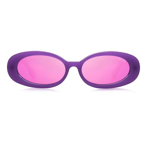 Image of SOJOS Ocean Collection Retro Oval Polarized Sunglasses Women Men SUNLIGHT