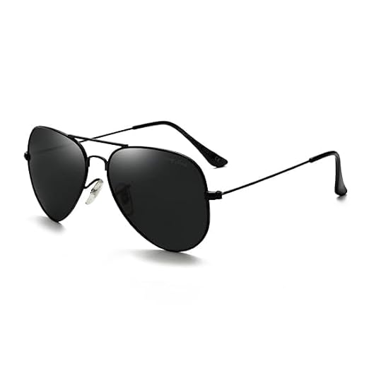 DARK ROMANCE Full Rim Aviator | Polarized Aviator Sunglasses lightweight Stylish Glasses for Men Women UV Protection|