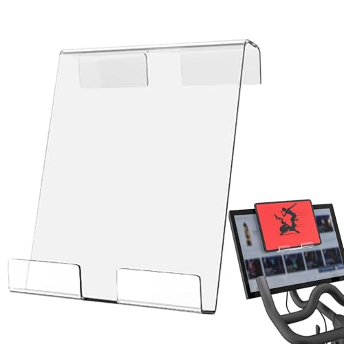 Soporte Para Libros Para Cinta De Correr: Soporte Acrílico Transparente Ṕara Tableta Y Bicicleta Estática, Śoporte Universal P̀ara Teléfono De Pelotón Y Bicicleta Estacionaria, Šoporte Transparente Pa