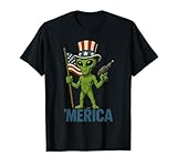 Cosmic Freedom Funny Alien USA Patriotic Apparel