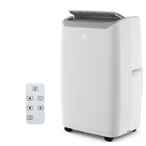 Portable Air Conditioner 14000 BTU for Large Rooms up to 750 Sq.Ft, Efficient Cooling AC Unit with 4 Modes, Cool, Fan, Dehumidify & Sleep, Remote Control & Installation Kit Included