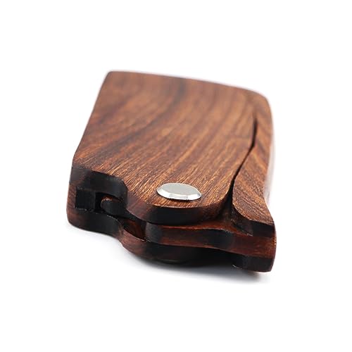 Peine de madera sándalo plegable de bolsillo para el cuidado del pelo de mujer 7