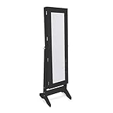 Medida total del guardajoyas: 160 cm (alto) x 41 cm (ancho) x 36 cm (fondo).