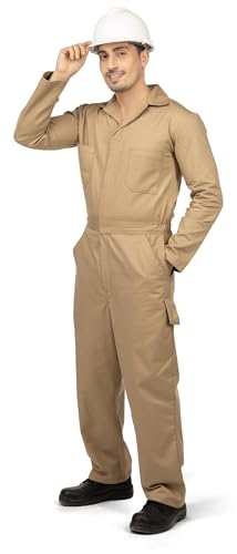 Image of NY Threads Men's Twill Coverall Relaxed Fit Long Sleeve Utility Work Wear