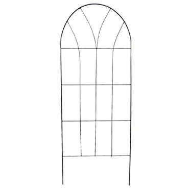American Garden Works CT Cathedral Trellis, 65" x 25", Matte Black