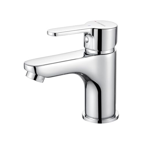 GRIFEMA Grifo Lavabo Monomando para Baño, Latón Cromado Resistente, Agua Fría y Caliente, Cartucho Cerámico Silencioso, Instalación Fácil, Altura de Salida 74 mm, G11003 GRIFEMA Grifo Lavabo Monomando para Baño, Latón Cromado Resistente, Agua Fría y Caliente, Cartucho Cerámico Silencioso, Instalación Fácil, Altura de Salida 74 mm, G11003