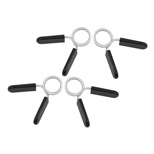BCOATH 4pcs Barbell Clips for Weightlifting Dumbbell Collars Spring Clip Collars