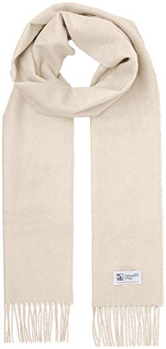 [ジョンストンズ] カシミヤマフラー WA16(無地) レディース SB0203 Natural UK ONE (-) [並行輸入品]