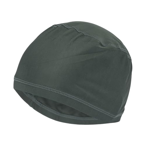 VekAuto Gorra De Ciclismo Absorción De Sudor Y Humedad Transpirable Forro De Casco Tela De Malla Gris Oscuro 24x11cm 1 Pc