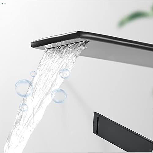 Mitigeur de lavabo en laiton massif blanc, robinet cascade de luxe durable