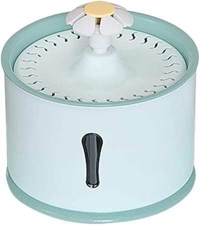 Image of Parner Cat Water Fountain, 81oz /2.4L Stainless Steel Pet Water Drinking Fountain Water Dispenser with Intelligent Pump and LED Indicator for Water Shortage Alert,Water Fountain for Cats,Dogs, Green