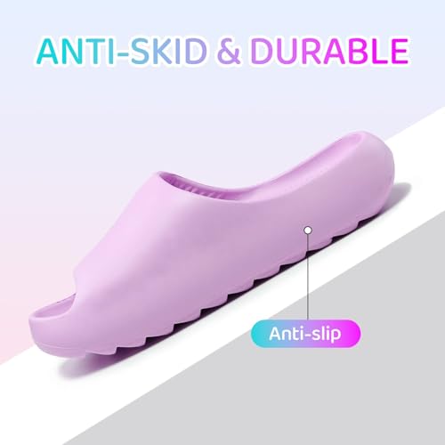 Image of Cloud Slides for Kids,Boys Girls Shower Slippers Bathroom Pool Sandals,Toddler Home House Open Toe Comfy Thick Sole Slippers,Summer Non-Slip Beach Shoes
