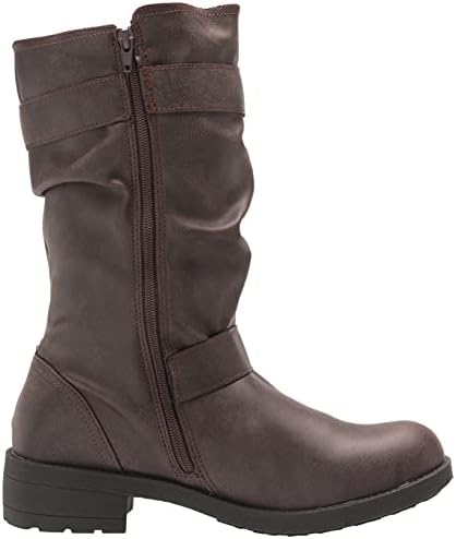Rocket Dog Women's Trumble Galaxy PU Mid Calf Boot, Brown, 6 | Image 4