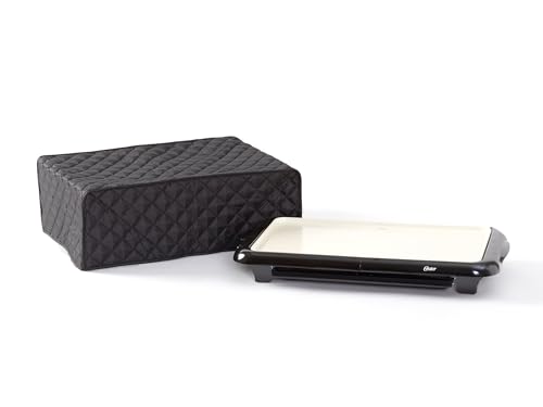 Covermates Keepsakes Electric Griddle Cover – Quilted Appliance Protector for Hot Plates – Dust & Stain Resistant, Washable Slip‑On Design for Countertop Storage, Black