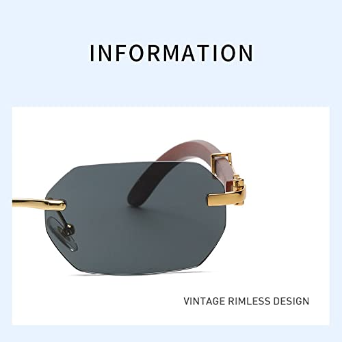 Lunettes de soleil sans monture légères anti-fatigue oculaire UV400