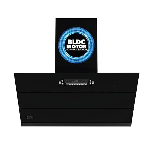 Crompton QuietPro Plus BLDC 1800m3/hr 90cm Slant Chimney| Filterless Intelligent Autoclean| Built In Oil Collector| Touch+Motion Sensor Control|10Yrs Motor &...