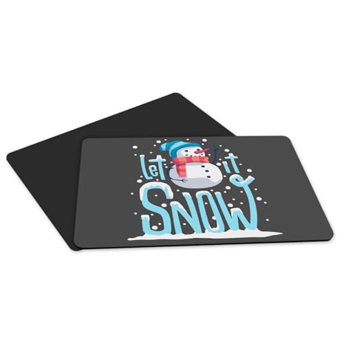 Set de table antiderapant Let It Snow grand format protection de table hiver - 5