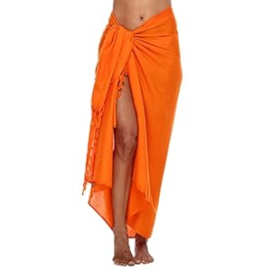 SHU-SHI Womens Beach Cover Up Ombre Sarong Swimsuit Cover-Up Pareo Coverups
