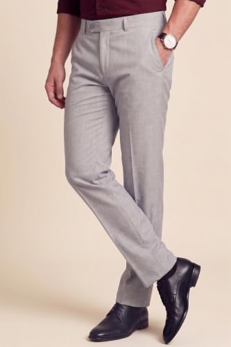 Image of Peter England Men Mid Rise Neo-Slim Formal Trouser